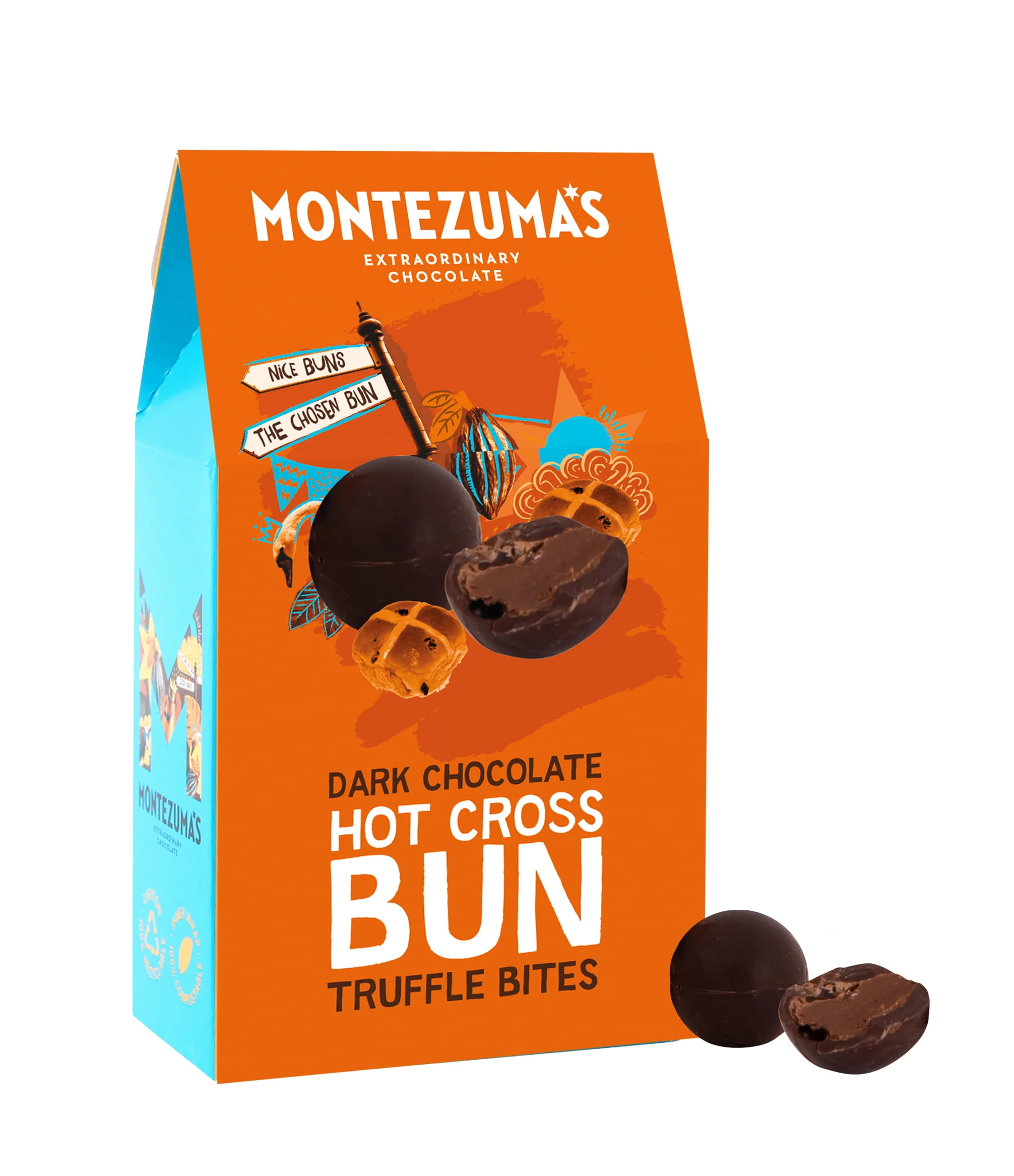 Dark Chocolate Hot Cross Truffle Bites