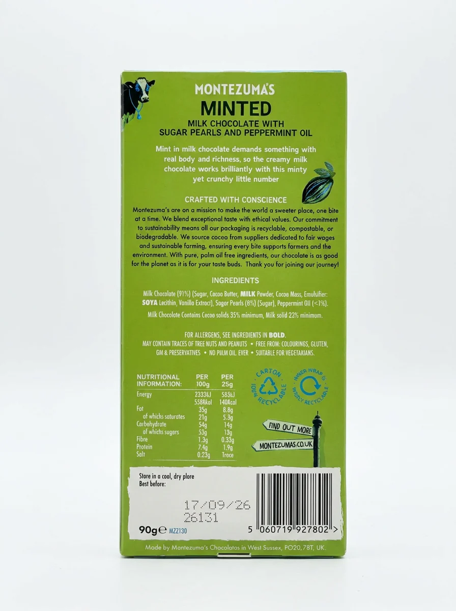 Minted - Milk Chocolate with Crunchy Peppermint - Image 2