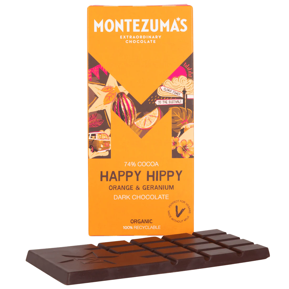 Happy Hippy - Dark Chocolate with Orange & Geranium - Image 4